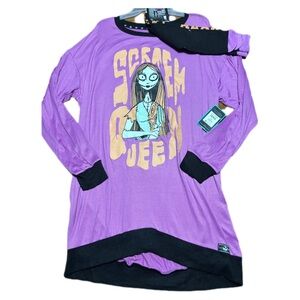 Disney’s The Nightmare Before Christmas Long Sleeve Sleepshirt, Size Large